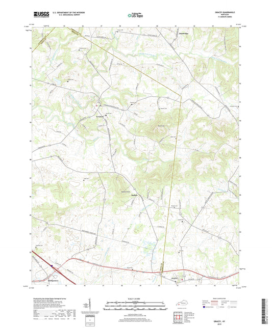 Gracey Kentucky US Topo Map Image