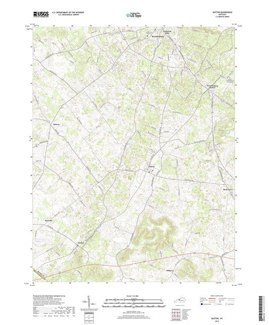 Guston Kentucky US Topo Map Image