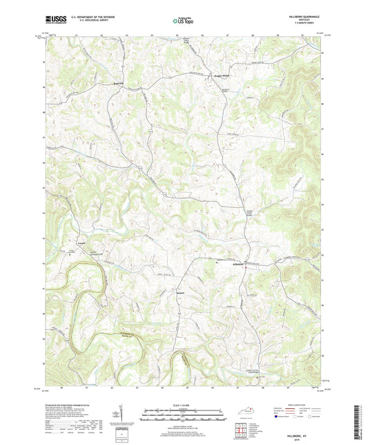 Hillsboro Kentucky US Topo Map Image