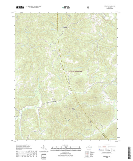 Hollyhill Kentucky US Topo Map Image