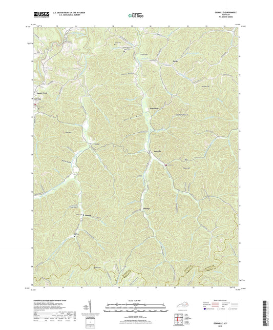 Isonville Kentucky US Topo Map Image