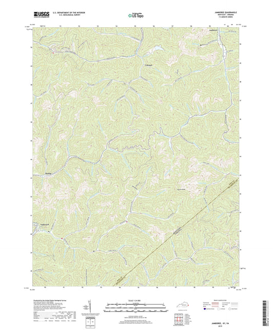 Jamboree Kentucky US Topo Map Image