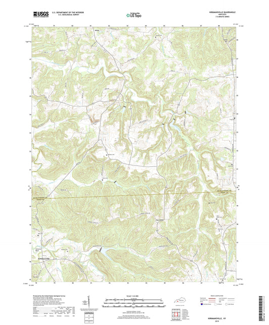Kirkmansville Kentucky US Topo Map Image