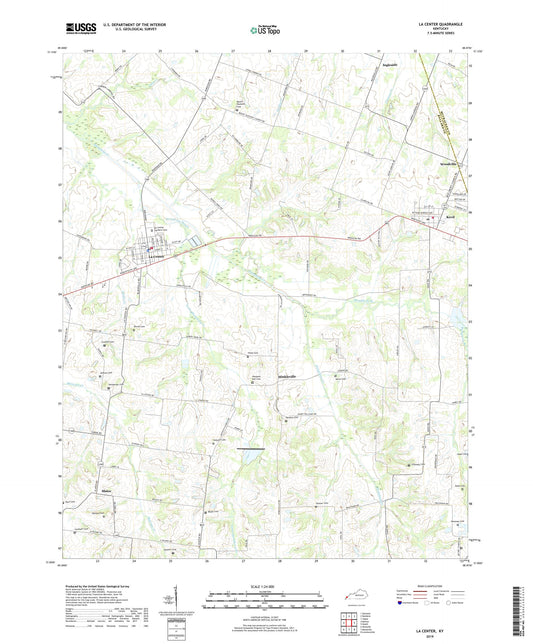 La Center Kentucky US Topo Map Image