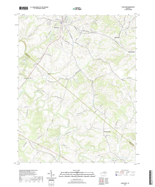 Lancaster Kentucky US Topo Map Image