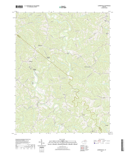 Lawrenceville Kentucky US Topo Map Image