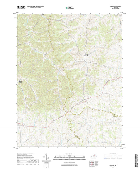 Leesburg Kentucky US Topo Map Image