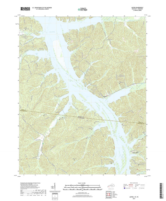 Linton Kentucky US Topo Map Image