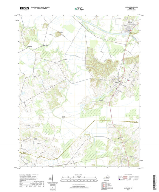 Livermore Kentucky US Topo Map Image