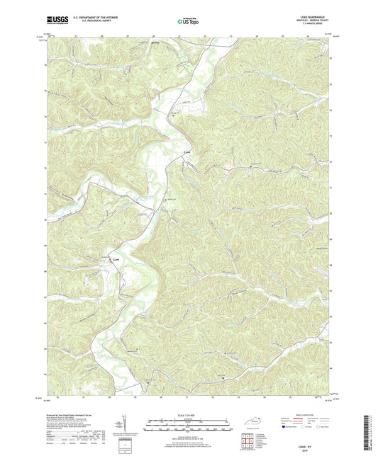 Load Kentucky US Topo Map Image