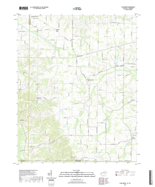 Lynn Grove Kentucky US Topo Map Image