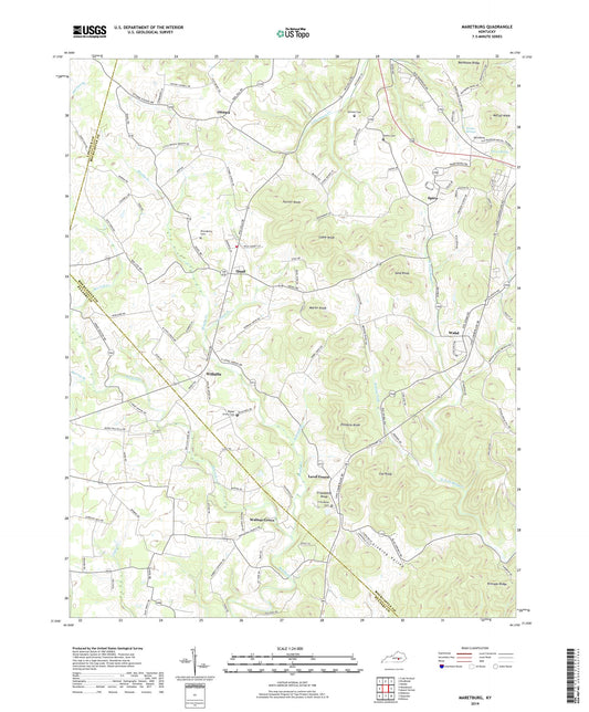 Maretburg Kentucky US Topo Map Image
