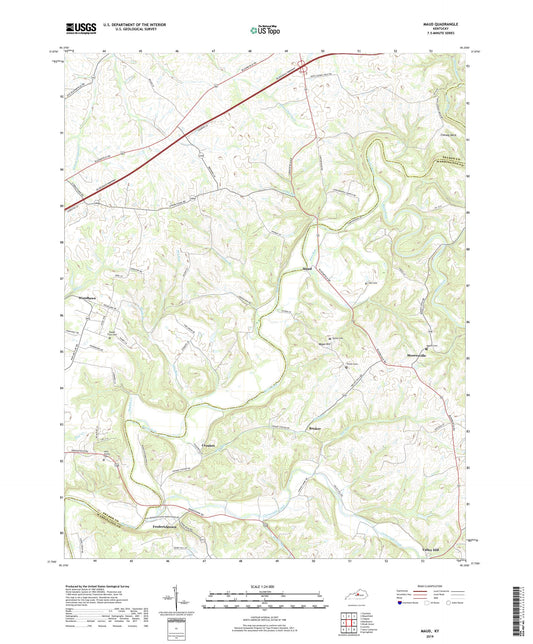 Maud Kentucky US Topo Map Image