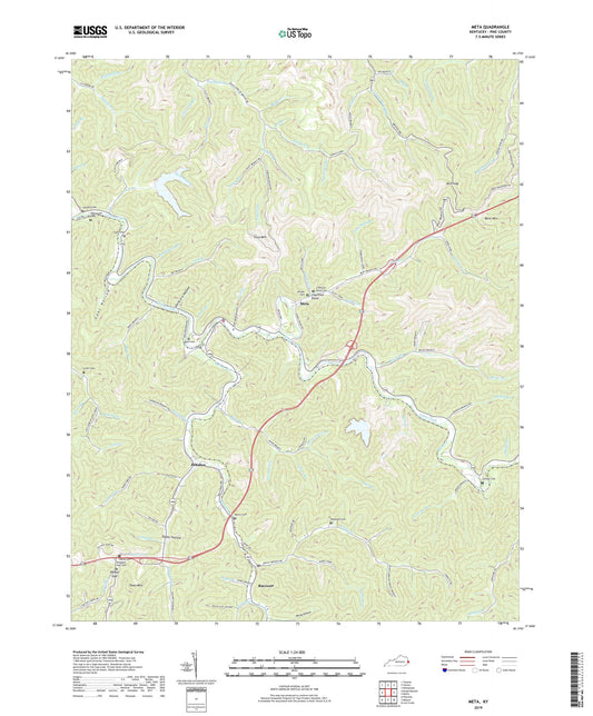 Meta Kentucky US Topo Map Image