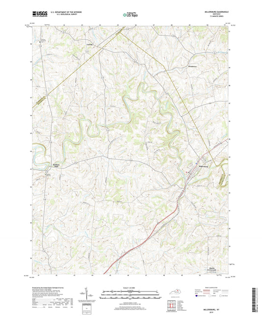 Millersburg Kentucky US Topo Map Image