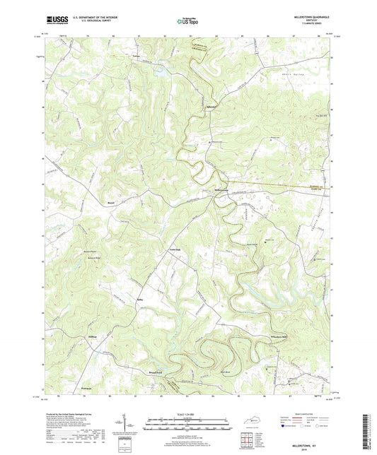 Millerstown Kentucky US Topo Map Image