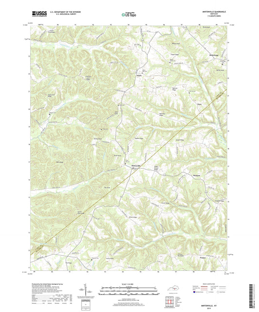 Mintonville Kentucky US Topo Map Image