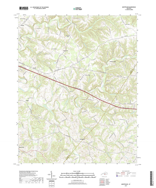 Montpelier Kentucky US Topo Map Image