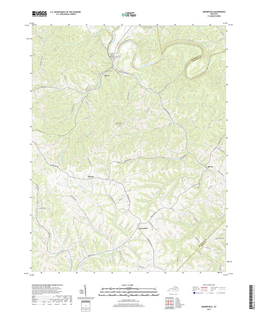 Moorefield Kentucky US Topo Map Image