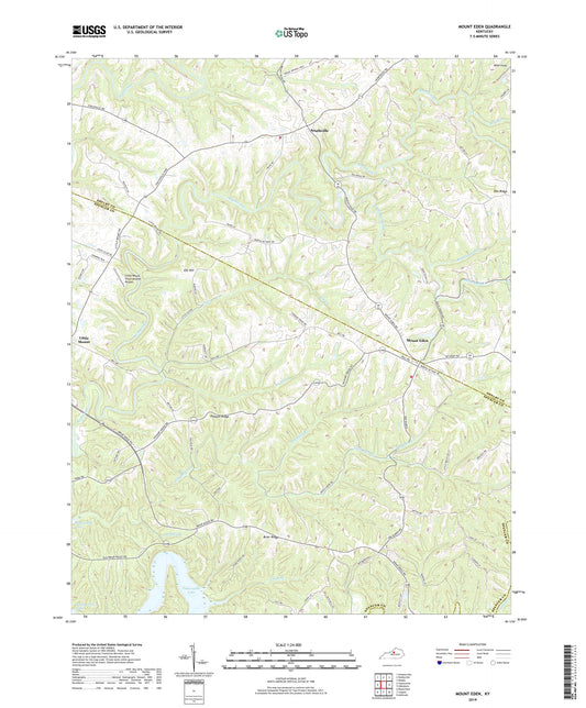 Mount Eden Kentucky US Topo Map Image