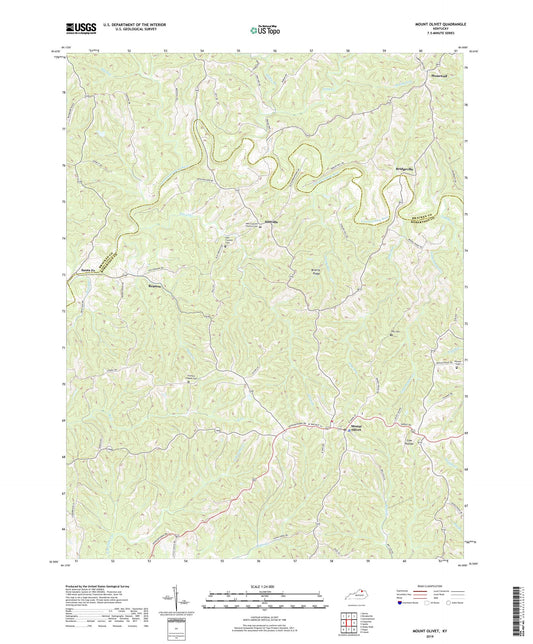 Mount Olivet Kentucky US Topo Map Image