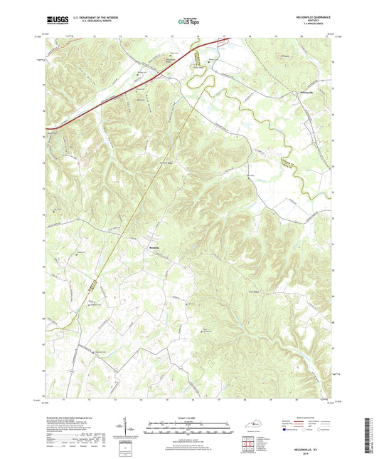 Nelsonville Kentucky US Topo Map Image