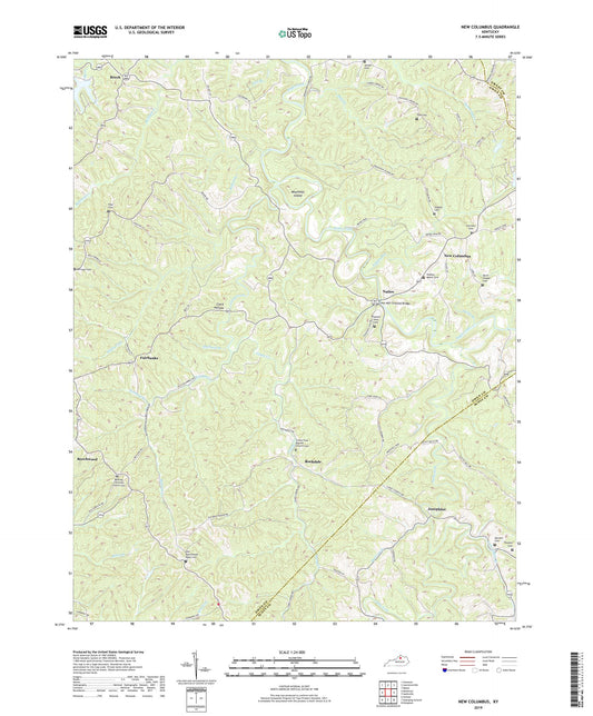 New Columbus Kentucky US Topo Map Image