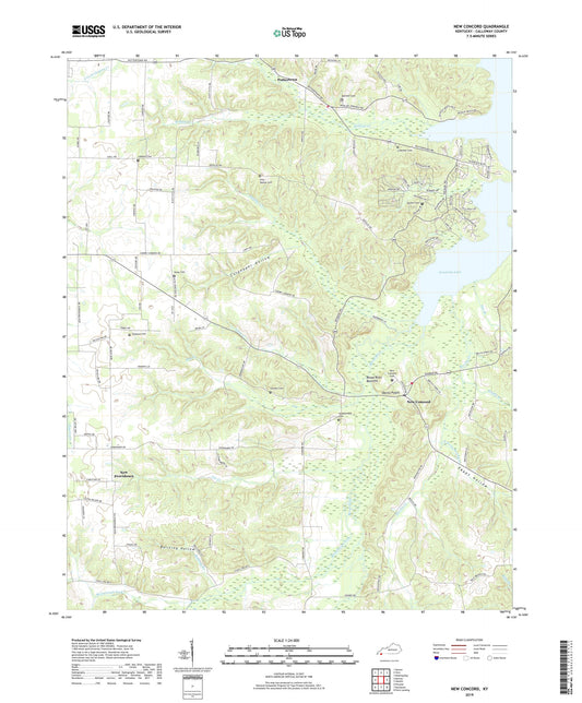 New Concord Kentucky US Topo Map Image