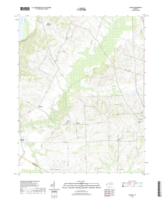 Oakton Kentucky US Topo Map Image