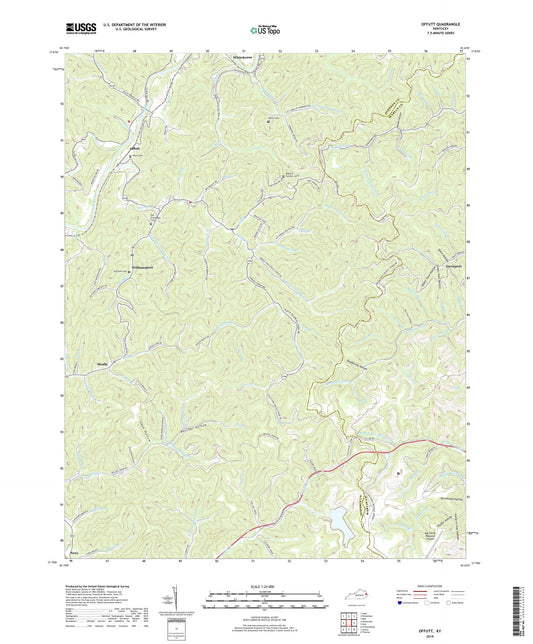 Offutt Kentucky US Topo Map Image