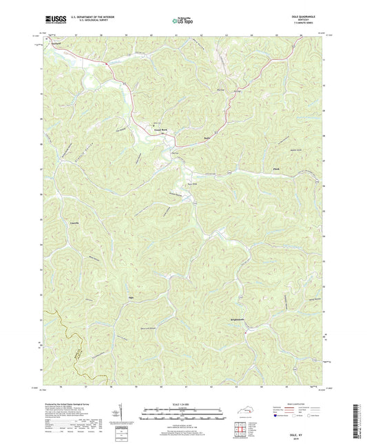 Ogle Kentucky US Topo Map Image