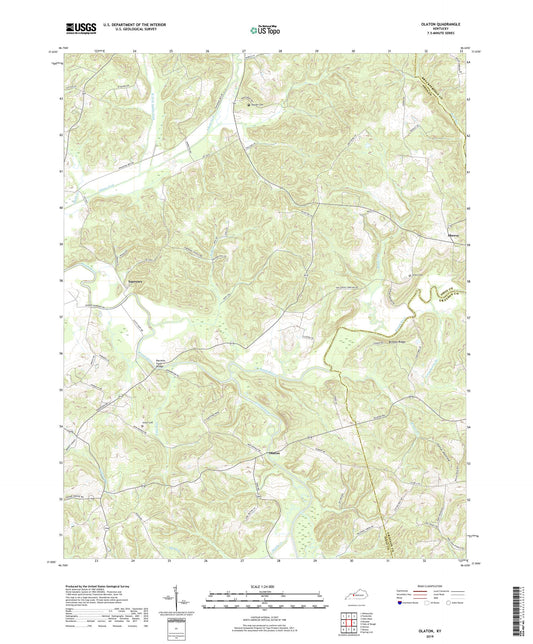 Olaton Kentucky US Topo Map Image