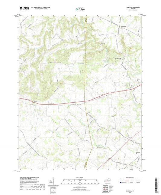 Olmstead Kentucky US Topo Map Image