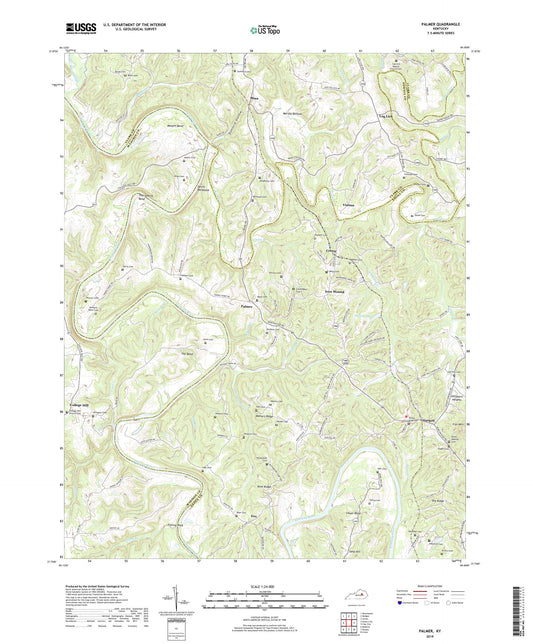 Palmer Kentucky US Topo Map Image