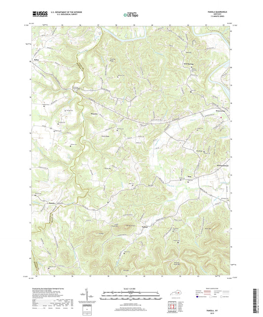 Panola Kentucky US Topo Map Image