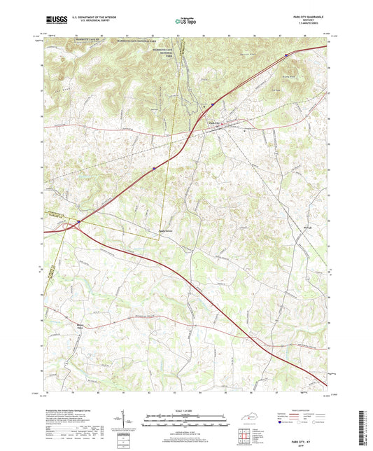 Park City Kentucky US Topo Map Image