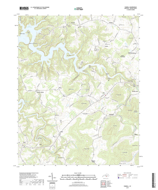Parnell Kentucky US Topo Map Image