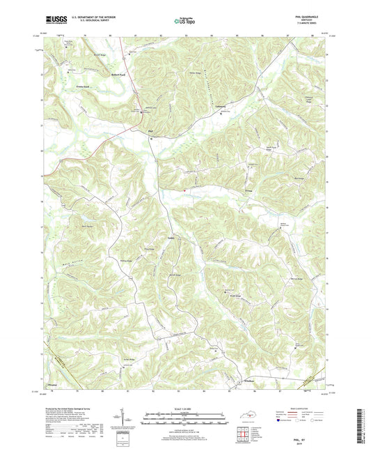 Phil Kentucky US Topo Map Image