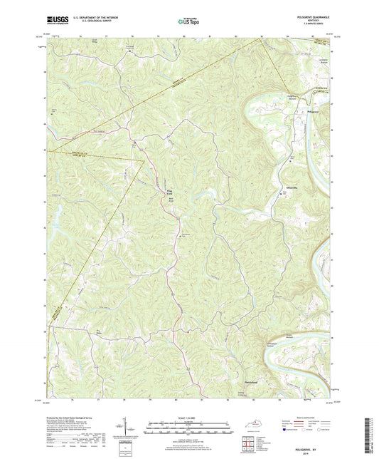 Polsgrove Kentucky US Topo Map Image