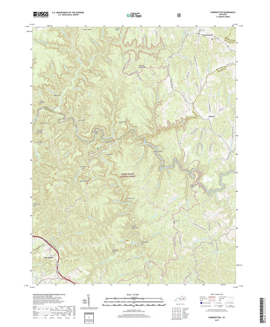 Pomeroyton Kentucky US Topo Map Image