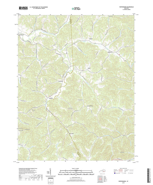 Portersburg Kentucky US Topo Map Image