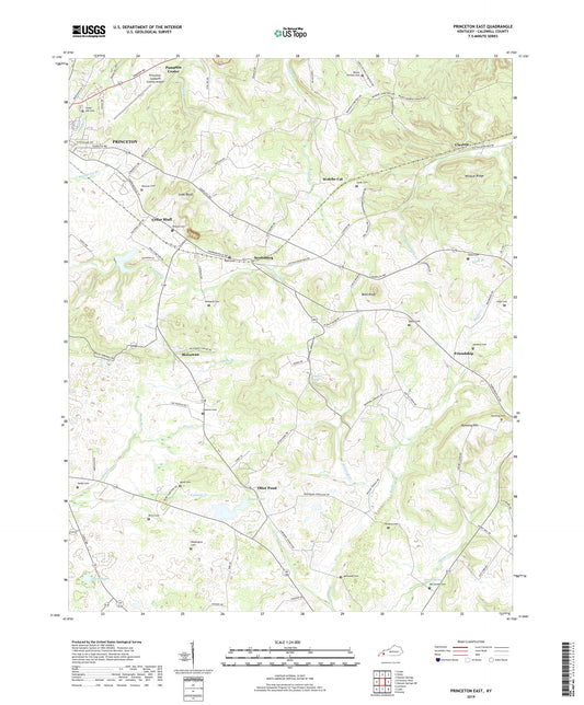 Princeton East Kentucky US Topo Map Image