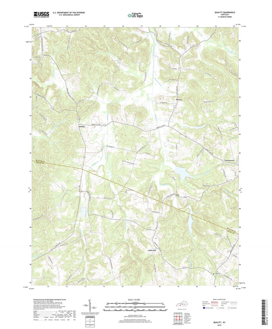 Quality Kentucky US Topo Map Image