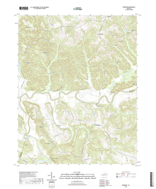 Riverside Kentucky US Topo Map Image