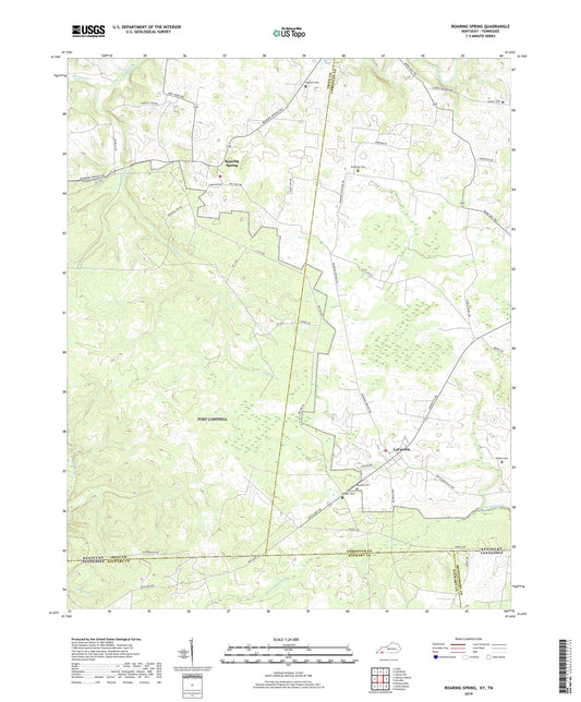 Roaring Spring Kentucky US Topo Map Image