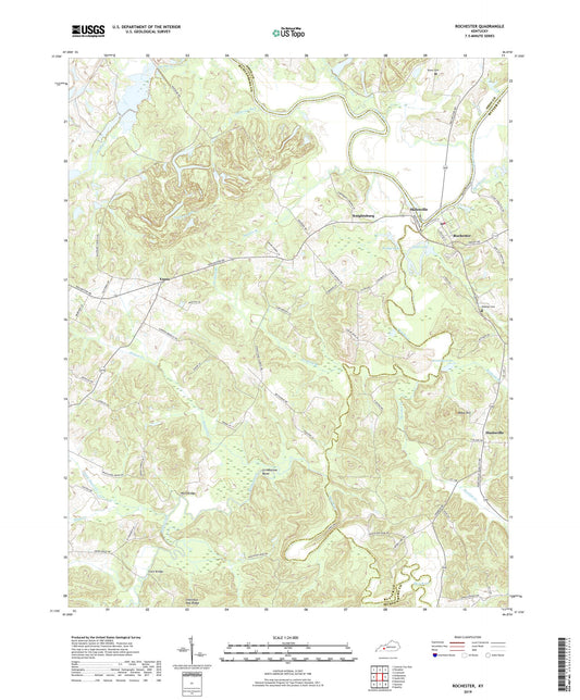 Rochester Kentucky US Topo Map Image