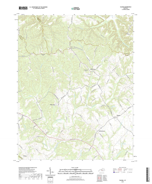 Saloma Kentucky US Topo Map Image