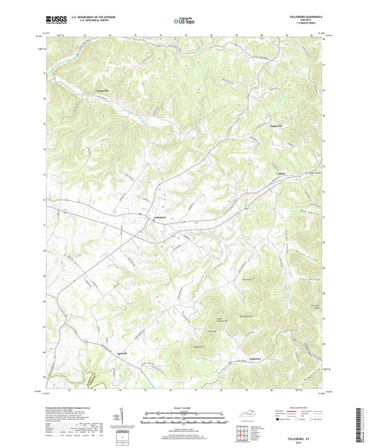 Tollesboro Kentucky US Topo Map Image