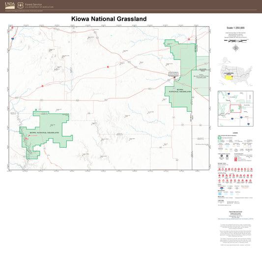 Kiowa National Grassland Map