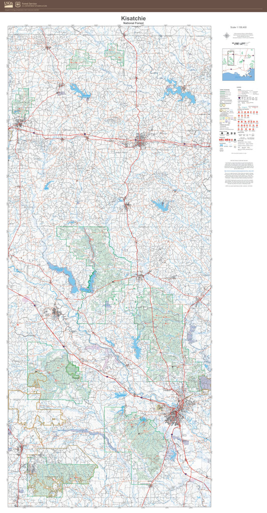 Kisatchie National Forest Map